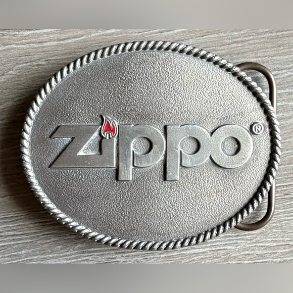 Vintage Pewter Zippo Lighters Belt Buckle (990602) - Picture 1 of 2